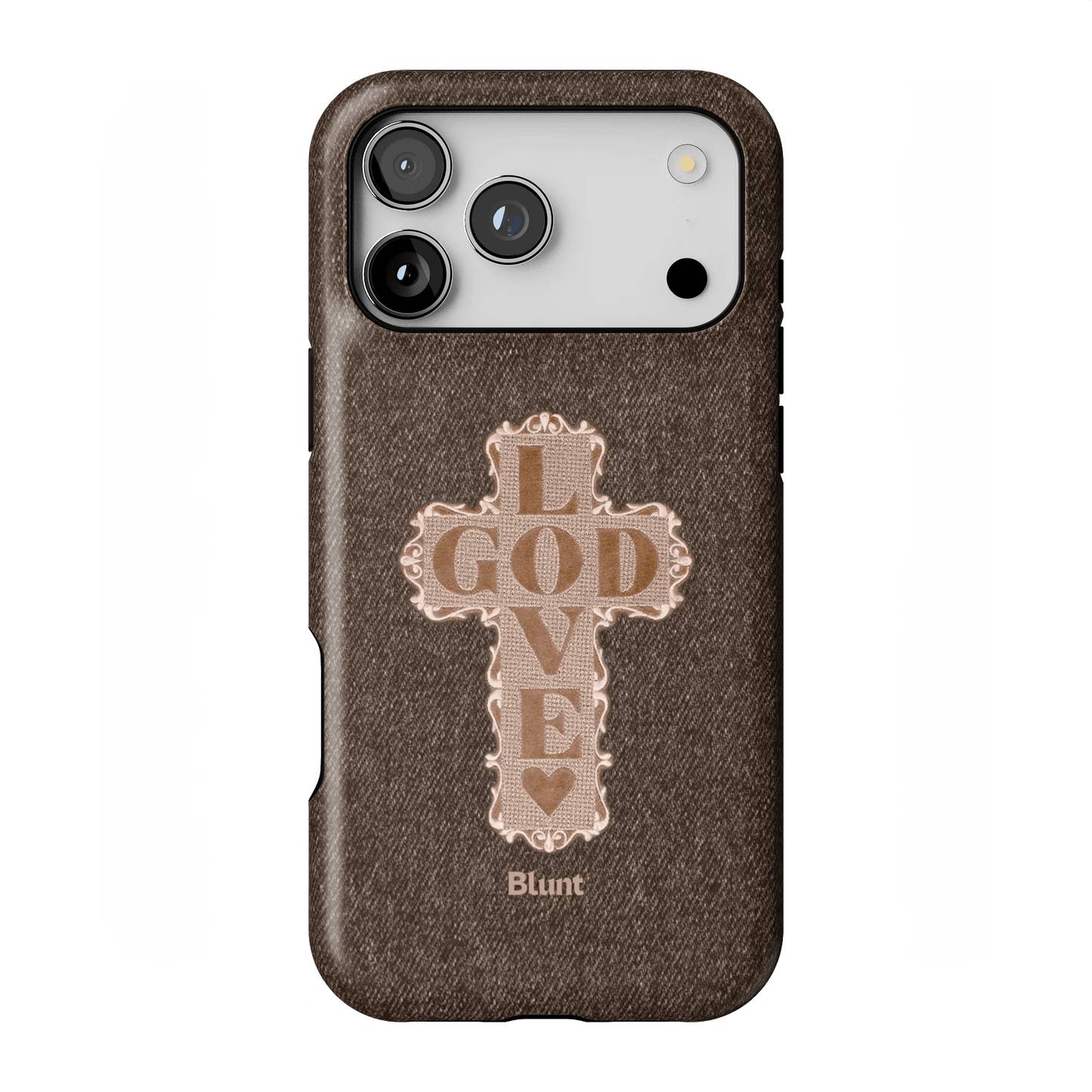 Love God Brown Cross iPhone Case - Blunt Cases