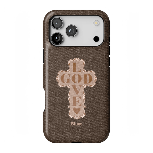 Love God Brown Cross iPhone Case - Blunt Cases