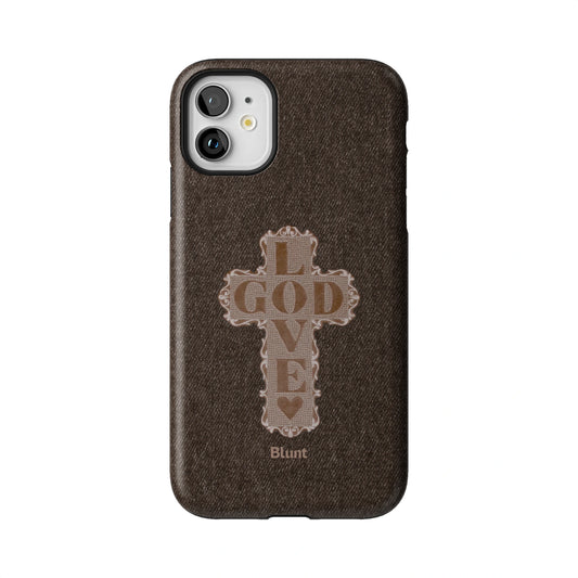 Love God Brown Cross iPhone Case gallery - Iphone_11_Iphone_1
