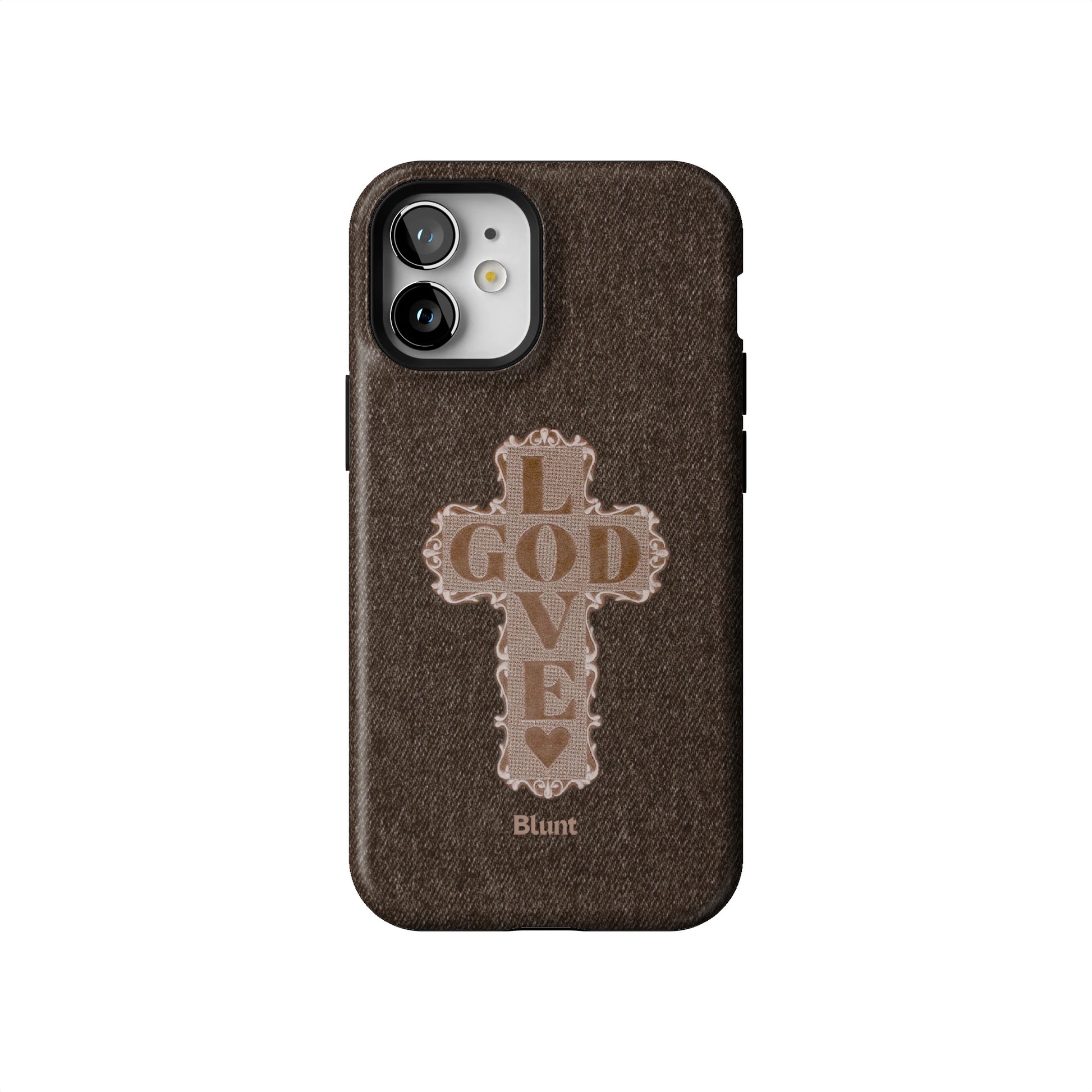 Love God Brown Cross iPhone Case gallery - Iphone_12_Mini_Air_Plus_1