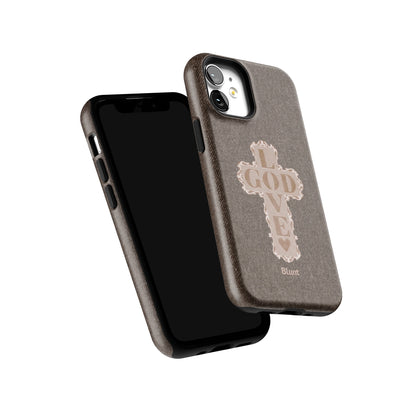 Love God Brown Cross iPhone Case gallery - Iphone_12_Mini_Air_Plus_6