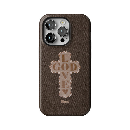Love God Brown Cross iPhone Case gallery - Iphone_14_Pro_1