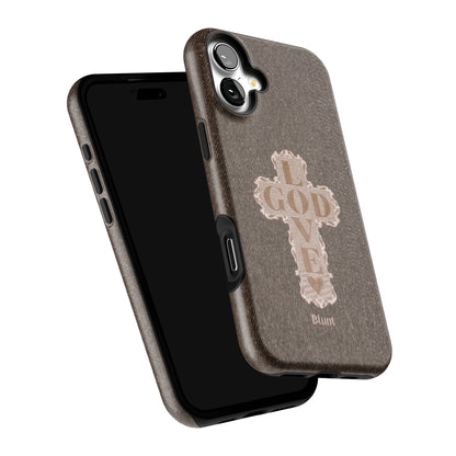 Love God Brown Cross iPhone Case gallery - Iphone_16_Mini_Air_Plus_6