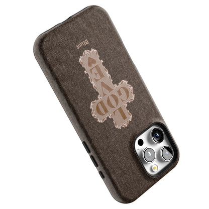 Love God Brown Cross iPhone Case gallery - Iphone_16_Pro_Max_5