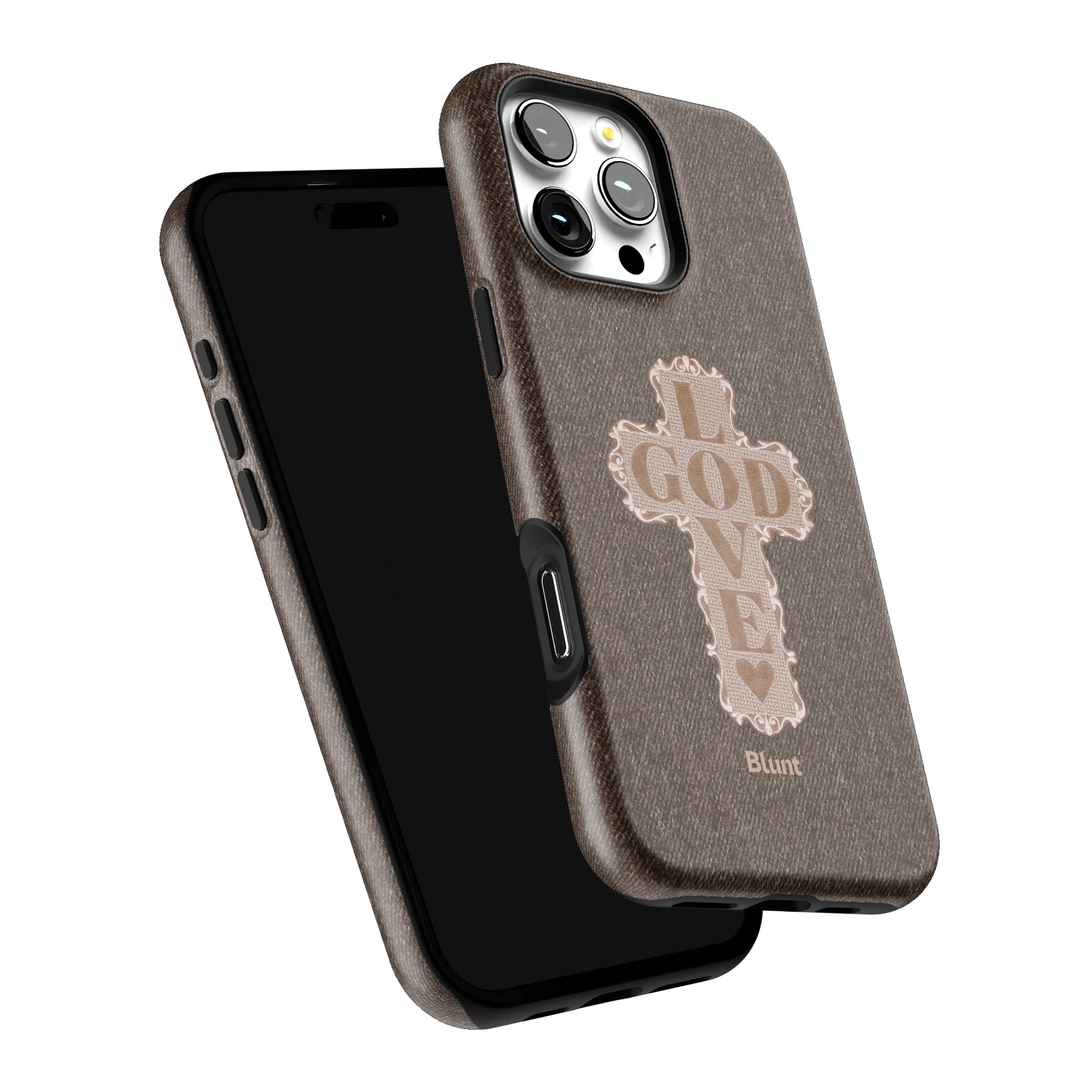 Love God Brown Cross iPhone Case gallery - Iphone_16_Pro_Max_6
