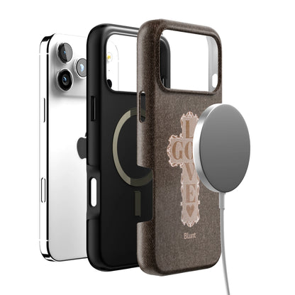 Love God Brown Cross iPhone Case gallery - Iphone_17_Pro_Max_4