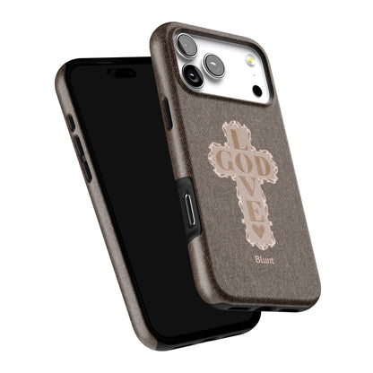 Love God Brown Cross iPhone Case gallery - Iphone_17_Pro_Max_6