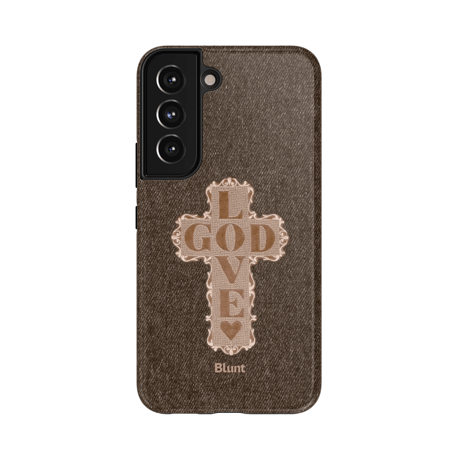 Love God Brown Cross Samsung Case - Blunt Cases