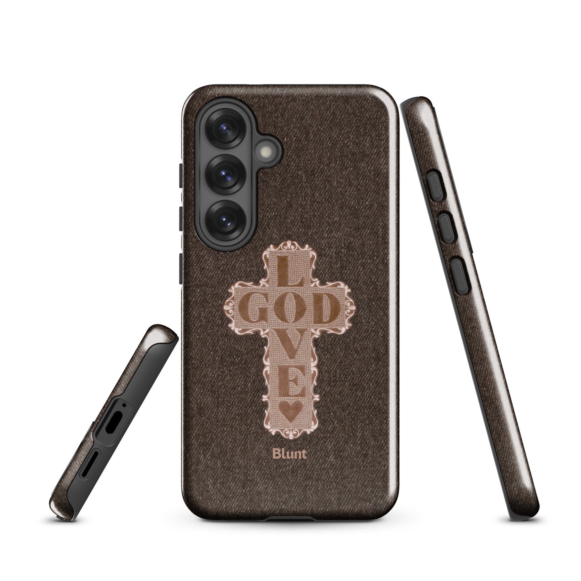 Love God Brown Cross Samsung Case - Blunt Cases