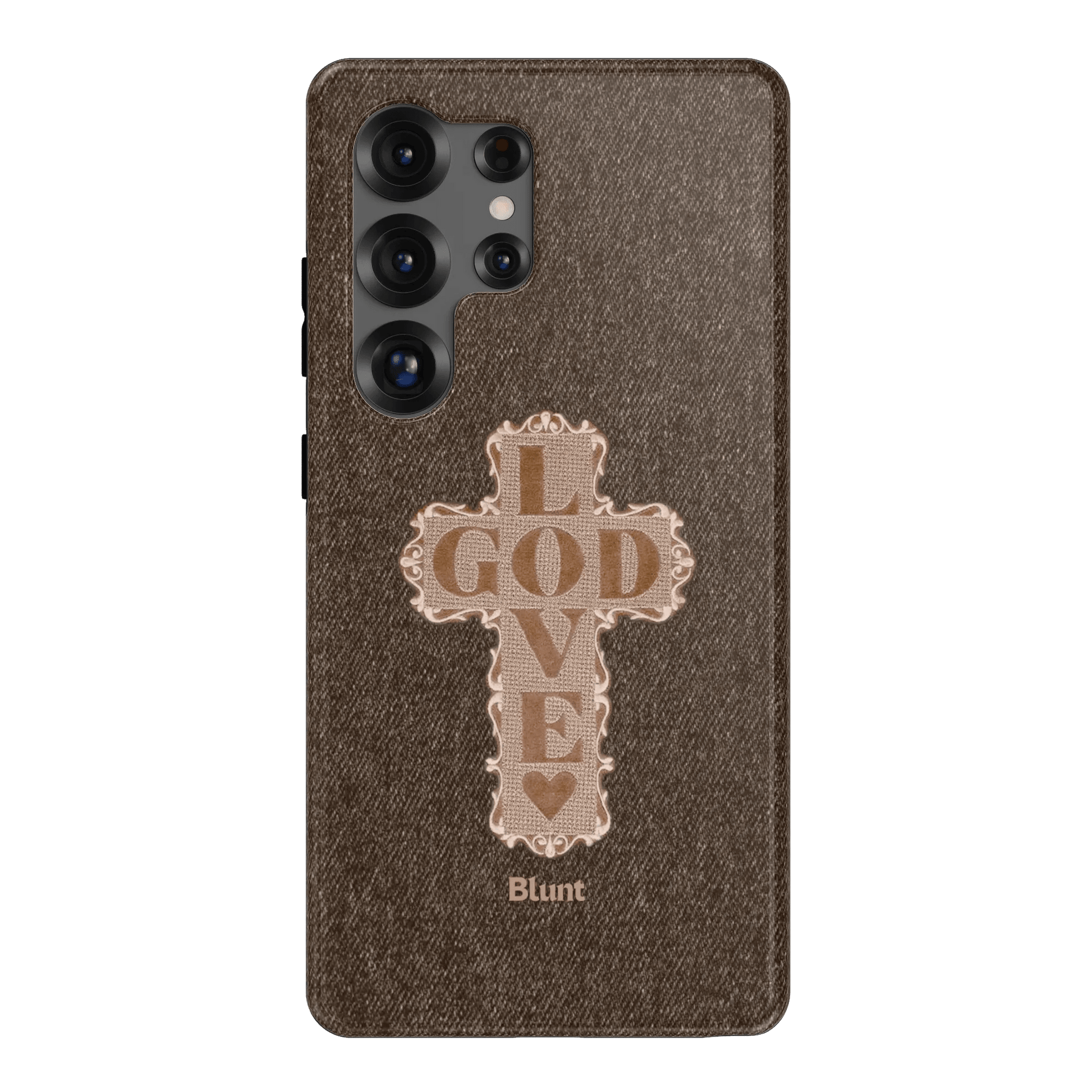 Love God Brown Cross Samsung Case - Blunt Cases
