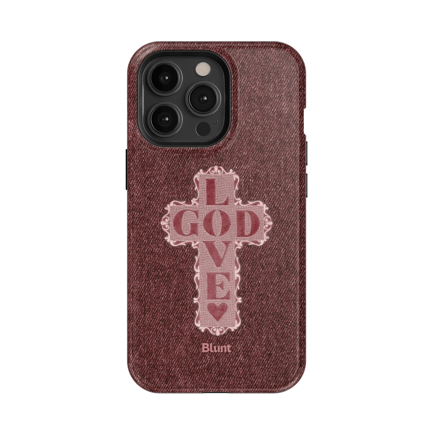 Love God Pink Cross iPhone Case - Blunt Cases