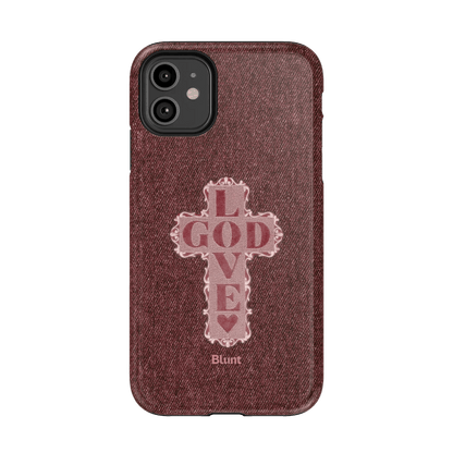 Love God Pink Cross iPhone Case - Blunt Cases