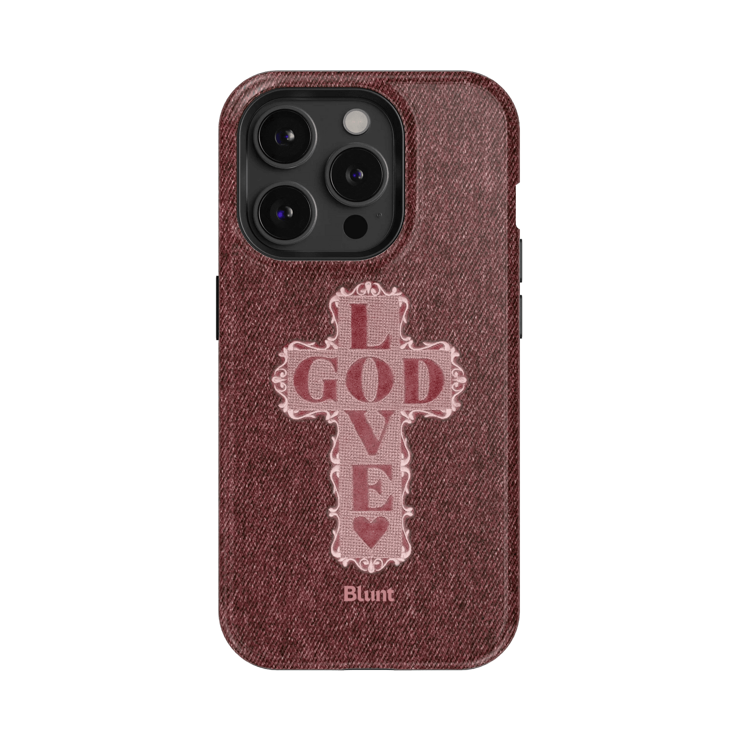 Love God Pink Cross iPhone Case - Blunt Cases