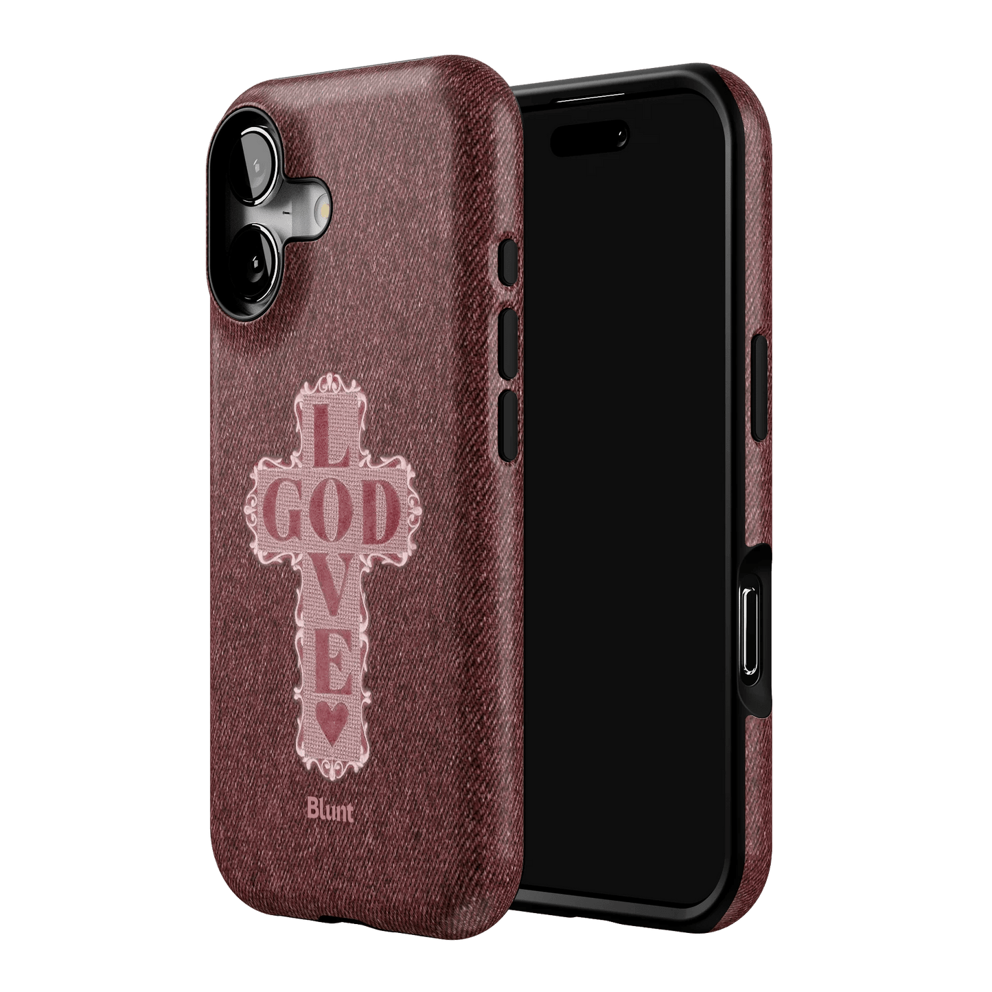 Love God Pink Cross iPhone Case - Blunt Cases