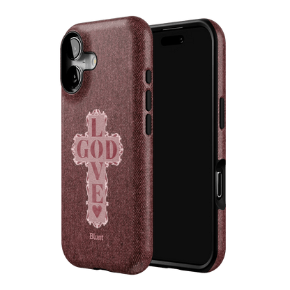 Love God Pink Cross iPhone Case - Blunt Cases