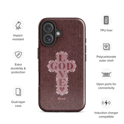 Love God Pink Cross iPhone Case - Blunt Cases