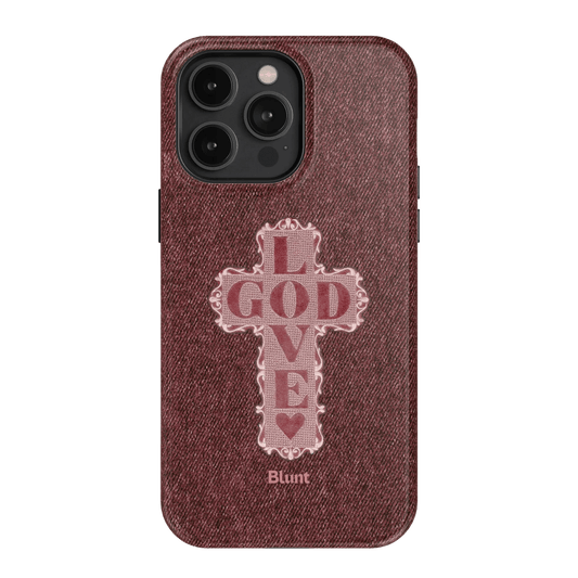 Love God Pink Cross iPhone Case - Blunt Cases