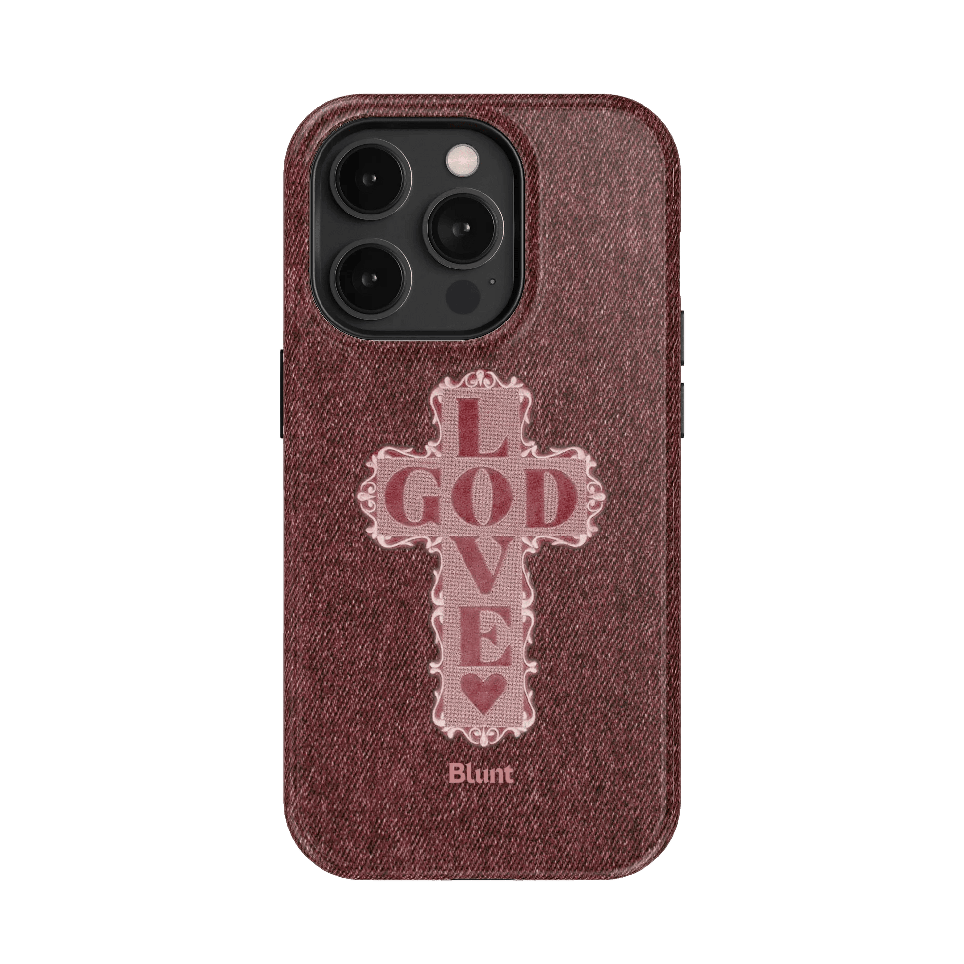 Love God Pink Cross iPhone Case - Blunt Cases
