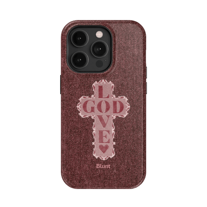 Love God Pink Cross iPhone Case - Blunt Cases
