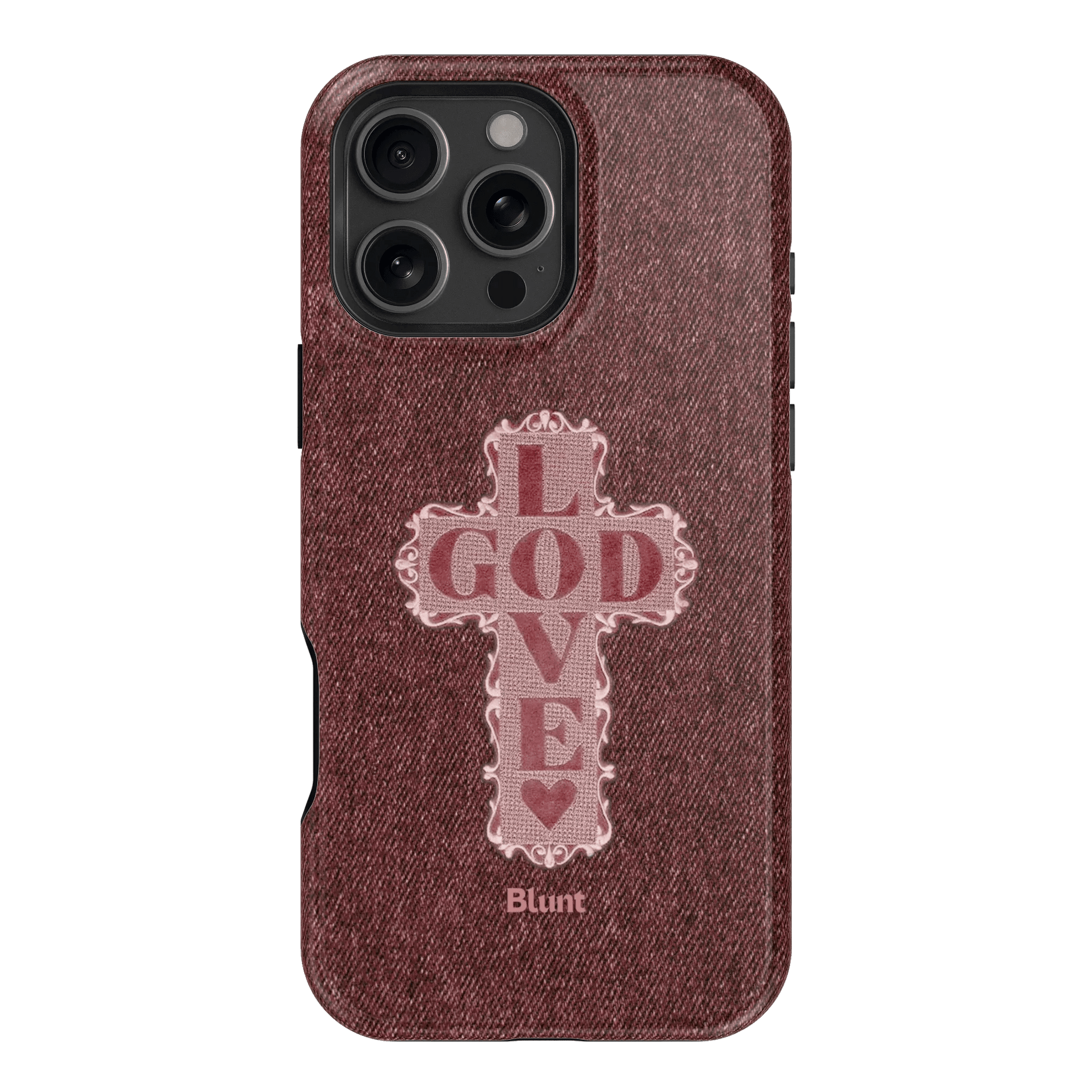 Love God Pink Cross iPhone Case - Blunt Cases