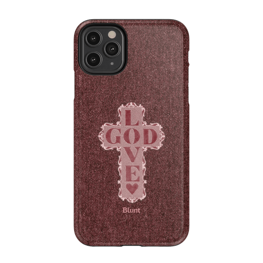 Love God Pink Cross iPhone Case - Blunt Cases