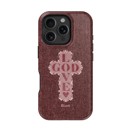 Love God Pink Cross iPhone Case - Blunt Cases