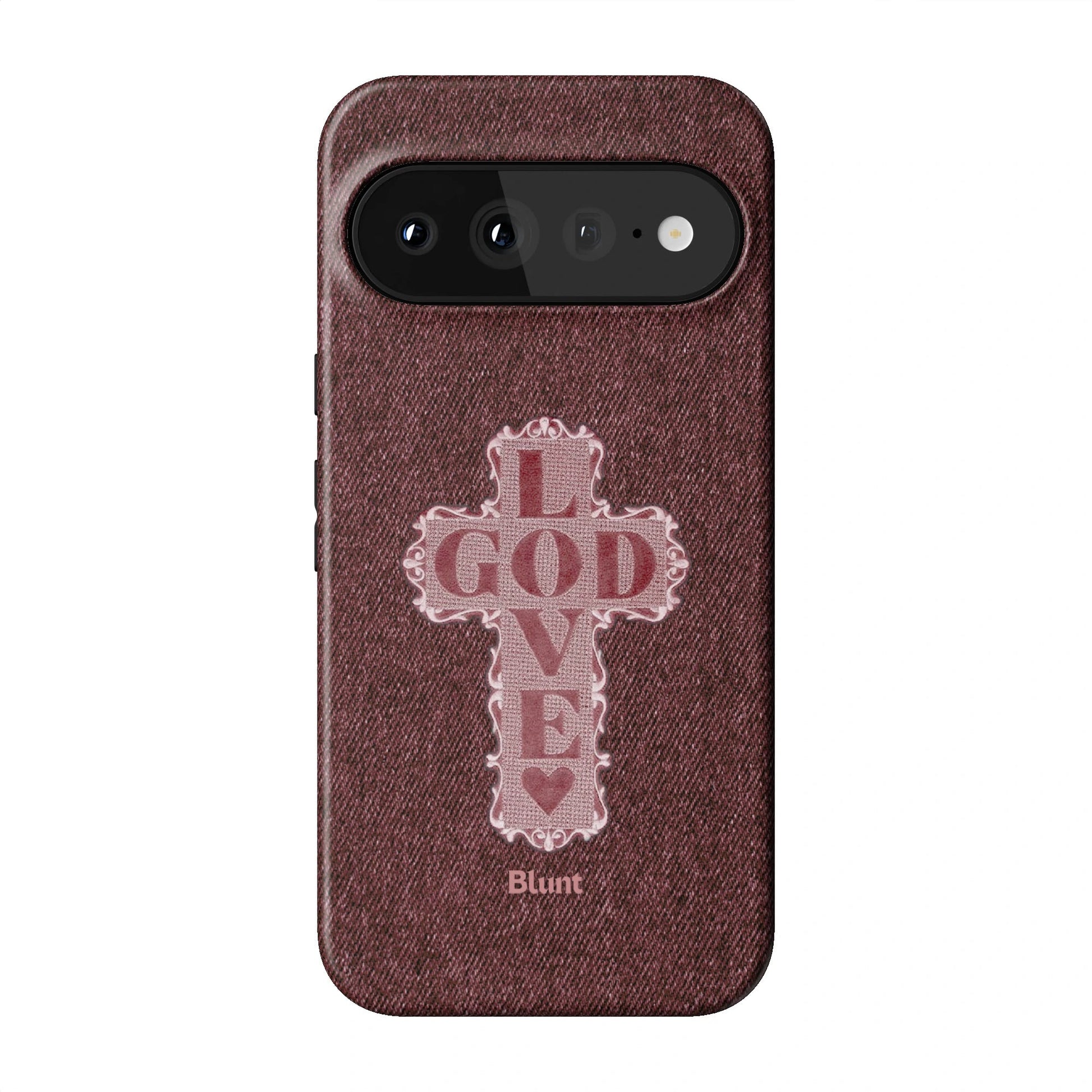 Love God Pink Cross Pixel Case - Blunt Cases