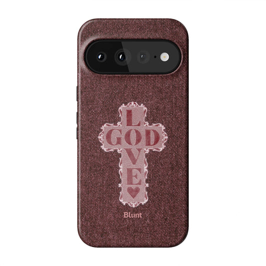 Love God Pink Cross Pixel Case - Blunt Cases