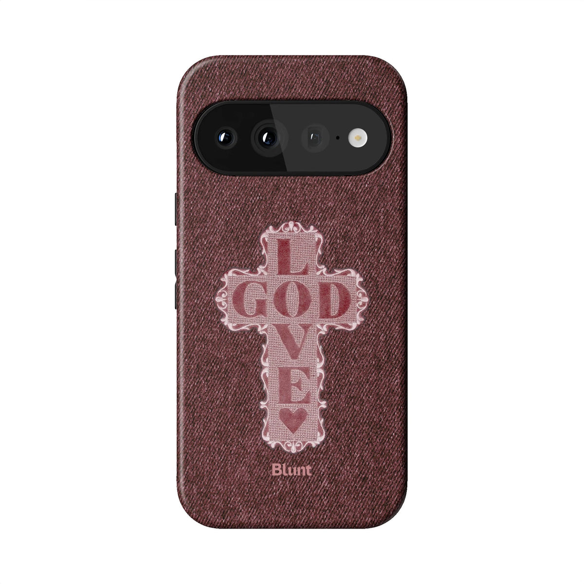 Love God Pink Cross Pixel Case - Blunt Cases