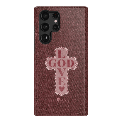 Love God Pink Cross Samsung Case - Blunt Cases