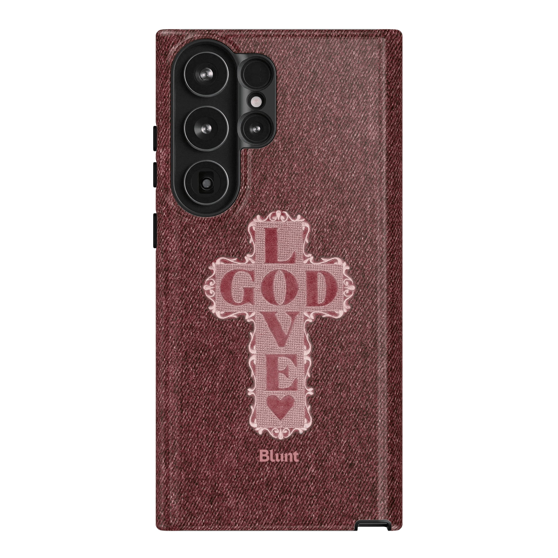 Love God Pink Cross Samsung Case - Blunt Cases
