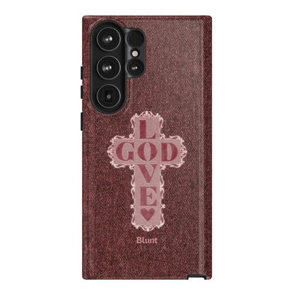 Love God Pink Cross Samsung Case - Blunt Cases