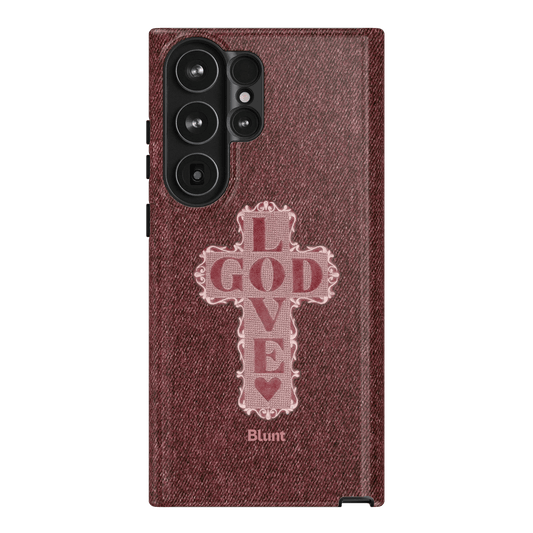 Love God Pink Cross Samsung Case - Blunt Cases