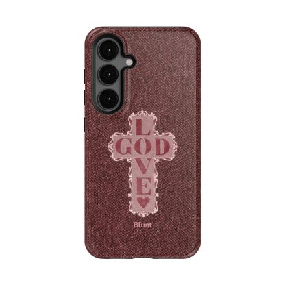 Love God Pink Cross Samsung Case - Blunt Cases