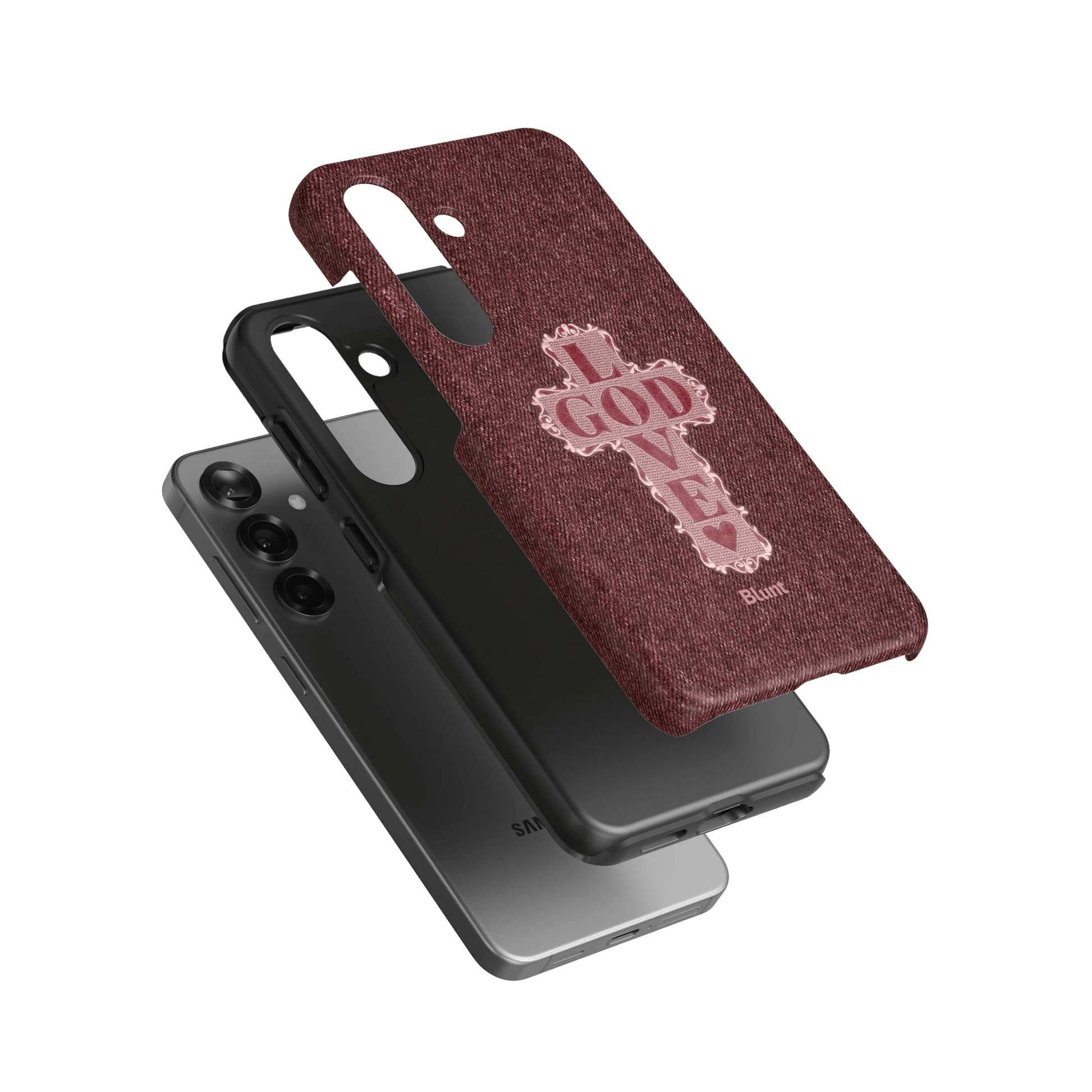 Love God Pink Cross Samsung Case - Blunt Cases