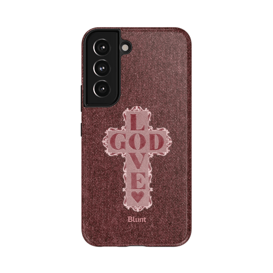 Love God Pink Cross Samsung Case - Blunt Cases