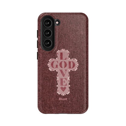 Love God Pink Cross Samsung Case - Blunt Cases
