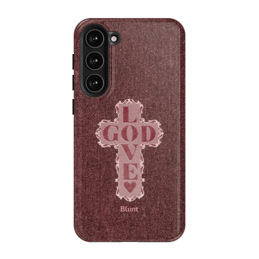 Love God Pink Cross Samsung Case - Blunt Cases