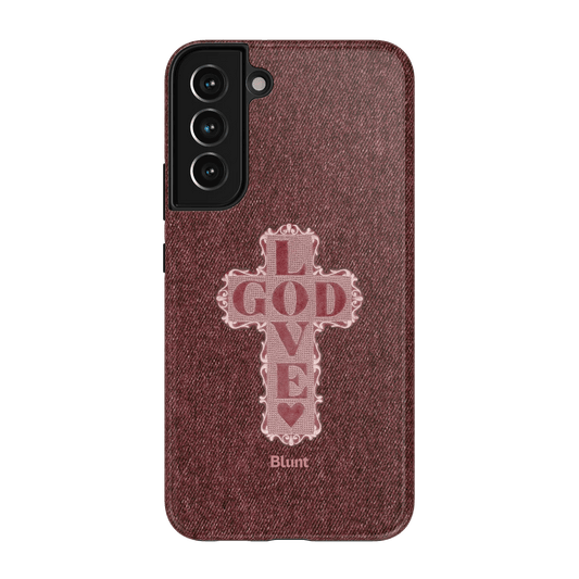 Love God Pink Cross Samsung Case - Blunt Cases
