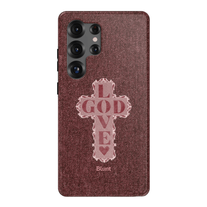 Love God Pink Cross Samsung Case - Blunt Cases