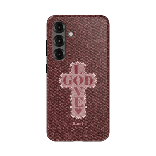 Love God Pink Cross Samsung Case - Blunt Cases