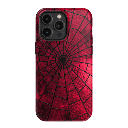 Crimson Web iPhone Case