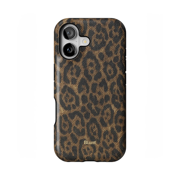Classic Cheetah iPhone Case: classic cheetah spots in rich brown tones