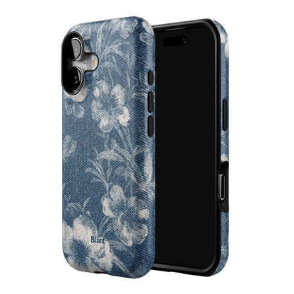Denim Bloom iPhone Case
