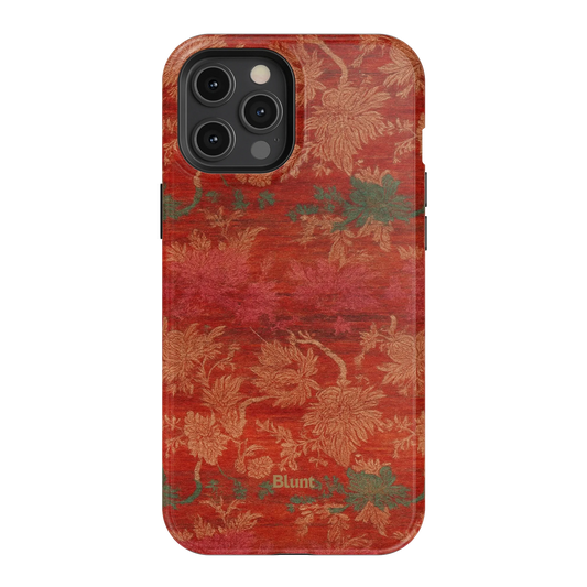 Crimson Tapestry iPhone Case