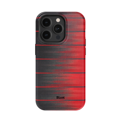 Crimson Stripe iPhone Case