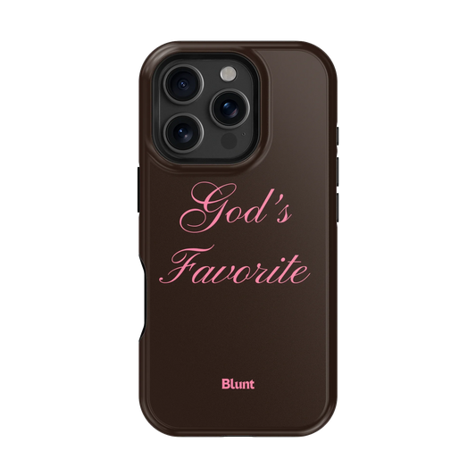 Gods Favorite Brown iPhone Case