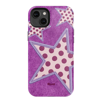 Lilac Crush Polka Star iPhone Case
