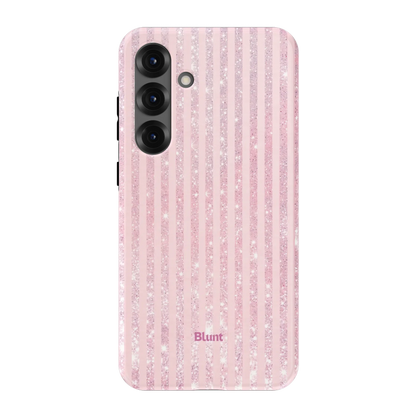Pink Champagne Stripe Samsung Case