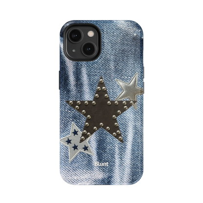Denim Starstud iPhone Case